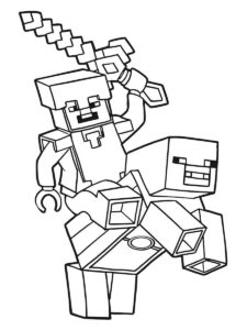 Minecraft Coloring Page