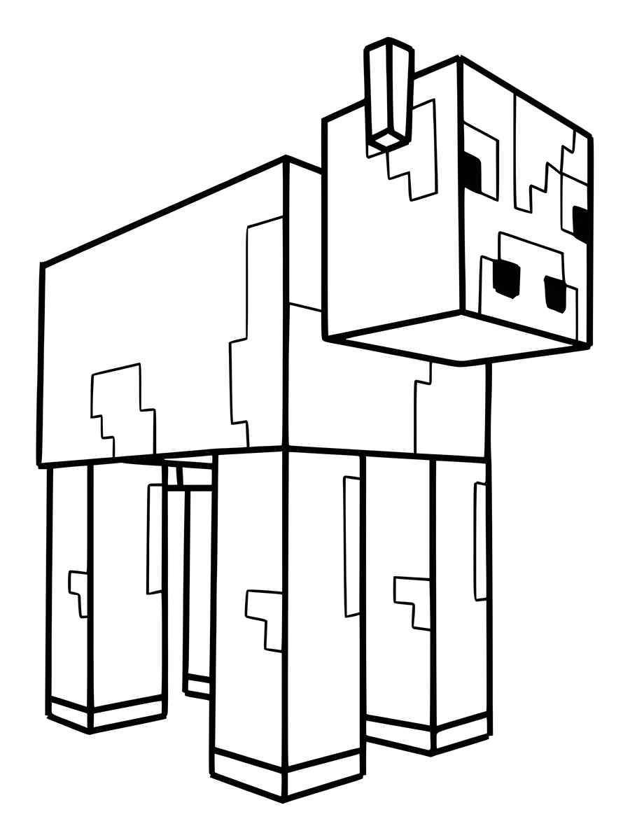 Minecraft coloring page print 69