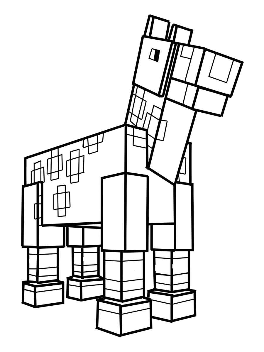 Minecraft painting coloring page 138