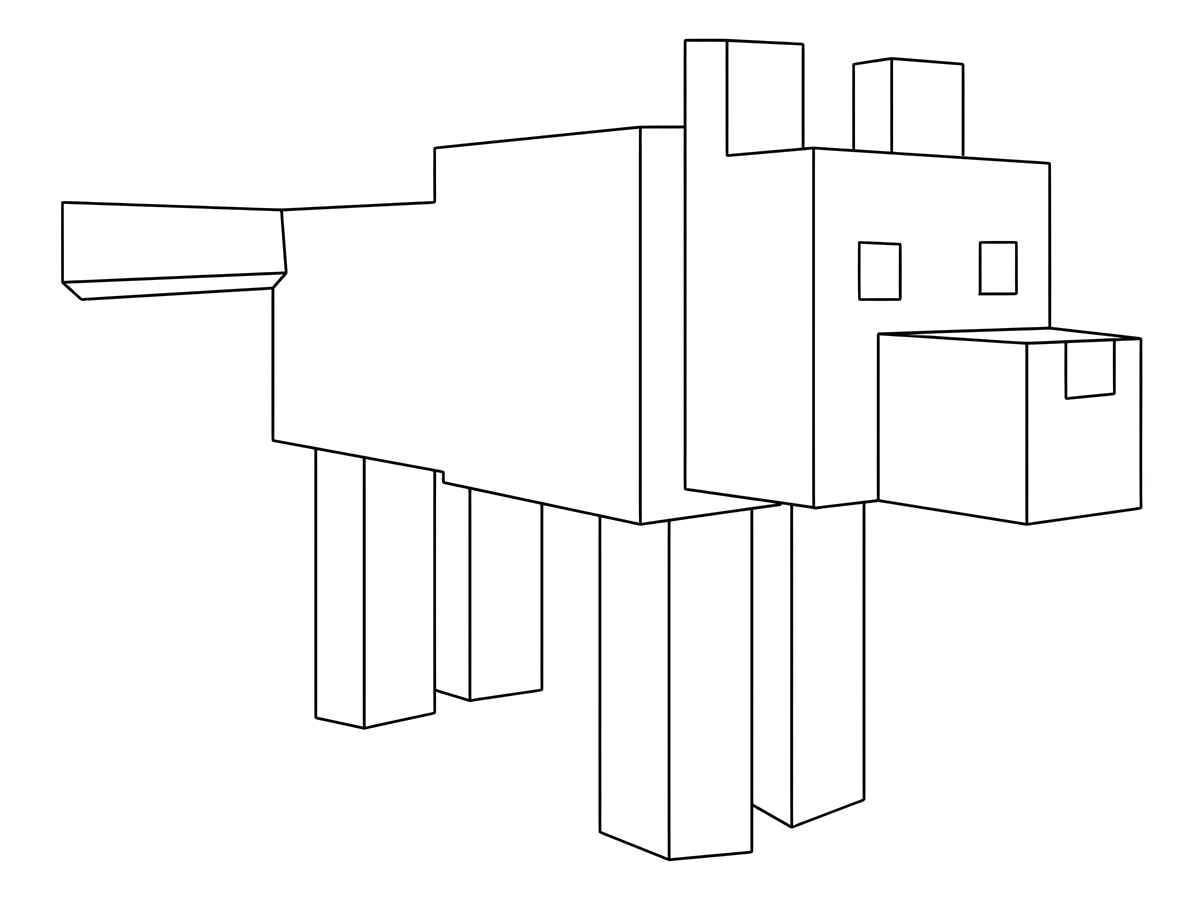 Minecraft painting coloring page 77