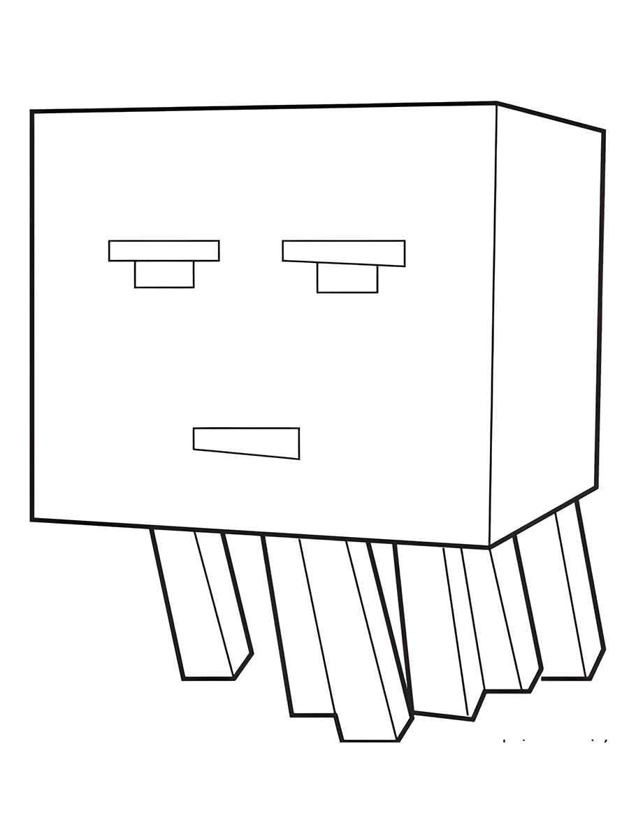 Minecraft painting coloring page 78