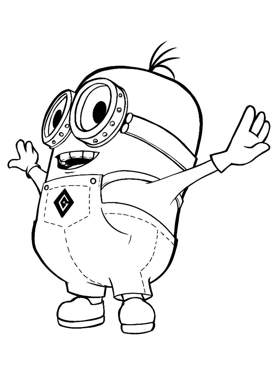 Minions coloring page 16.