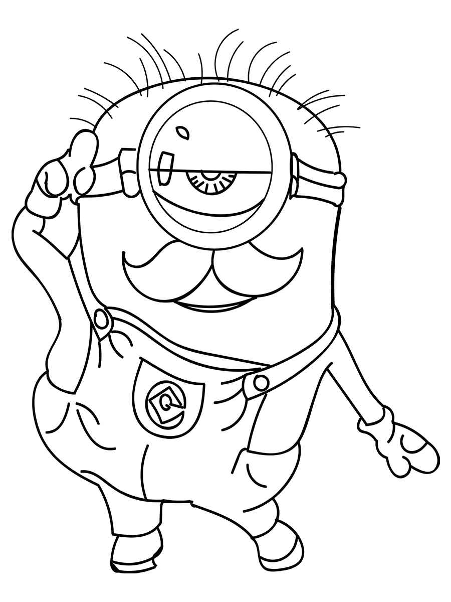 Minions coloring page 26.