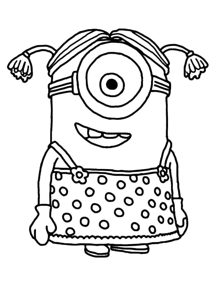 Minions coloring page 45.