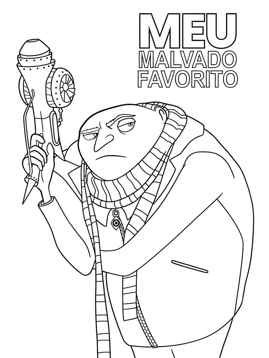 Minions Despicable Me coloring page 90.