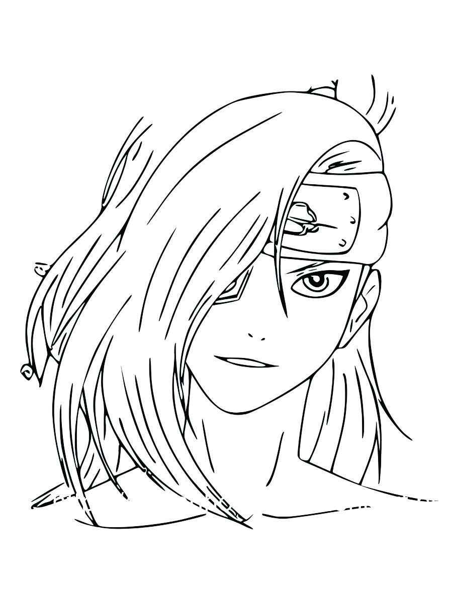 Naruto anime coloring page 101