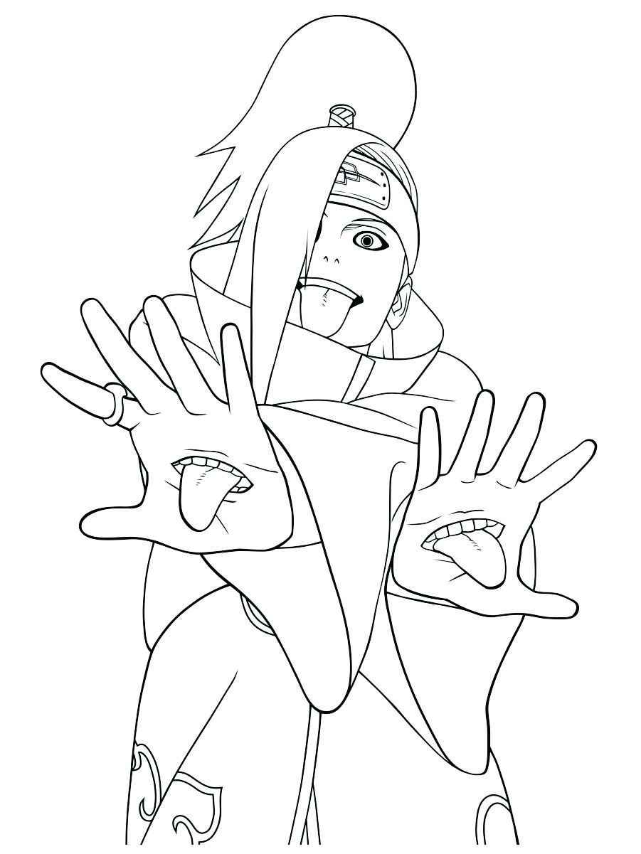 Naruto anime coloring page 103