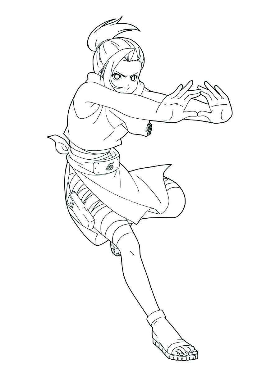 Naruto anime coloring page 105