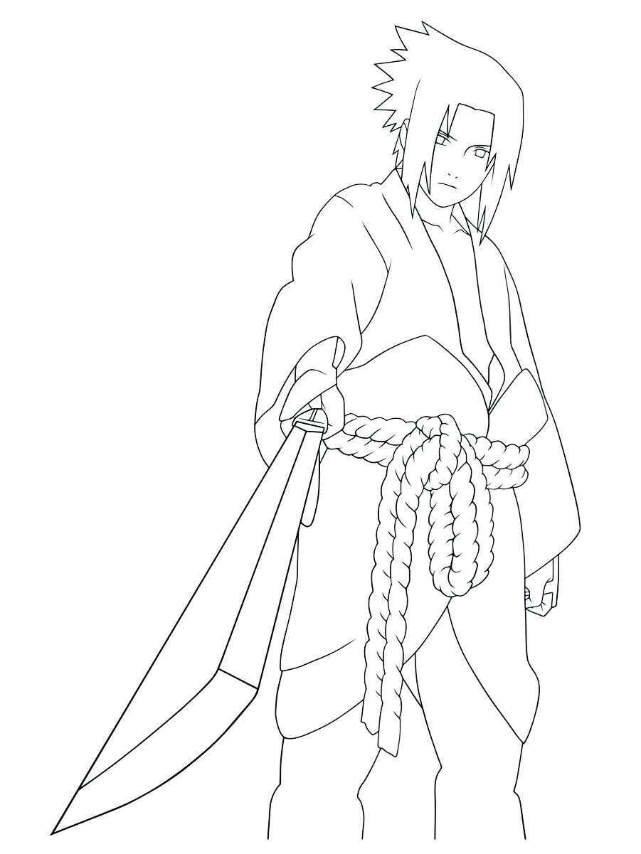 Naruto anime coloring page 34