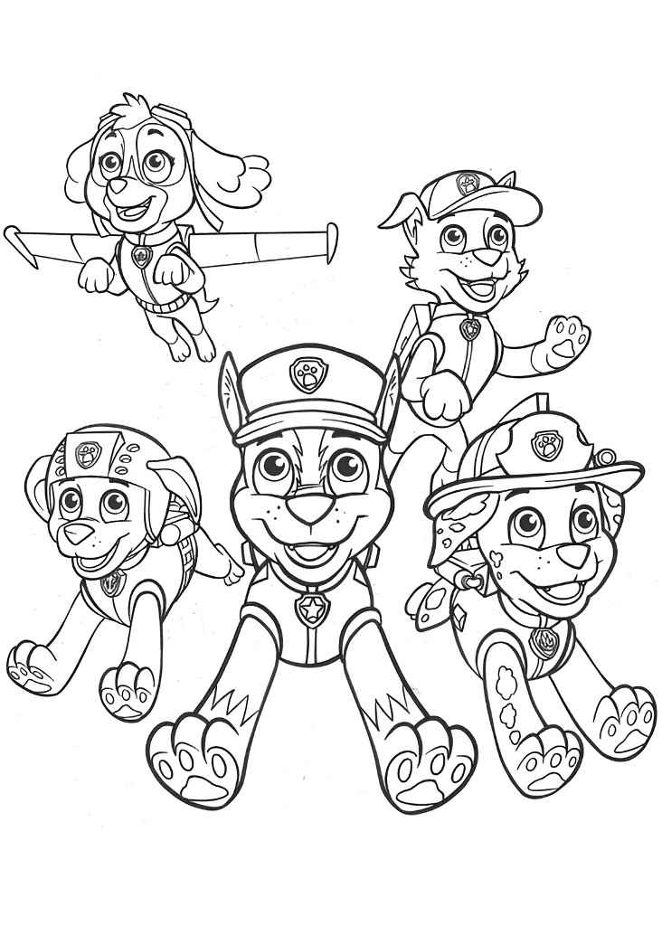 Paw Patrol coloring image