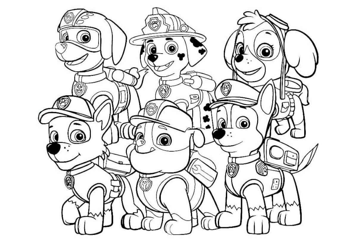 Paw Patrol coloring images