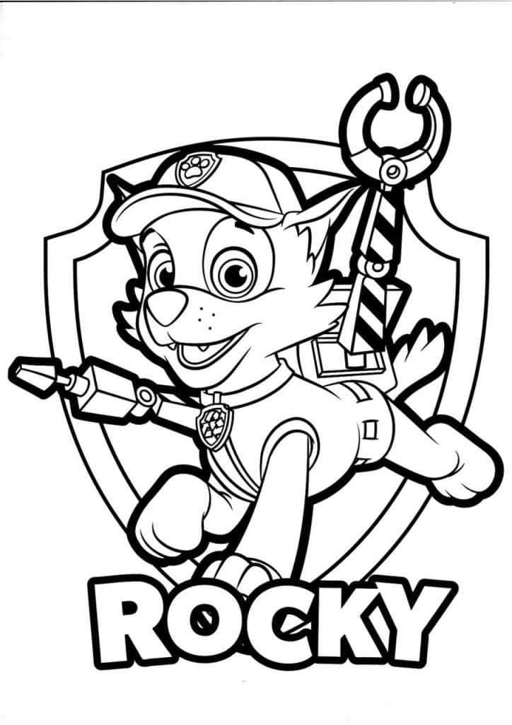 Paw Patrol coloring page of Rocky number 39