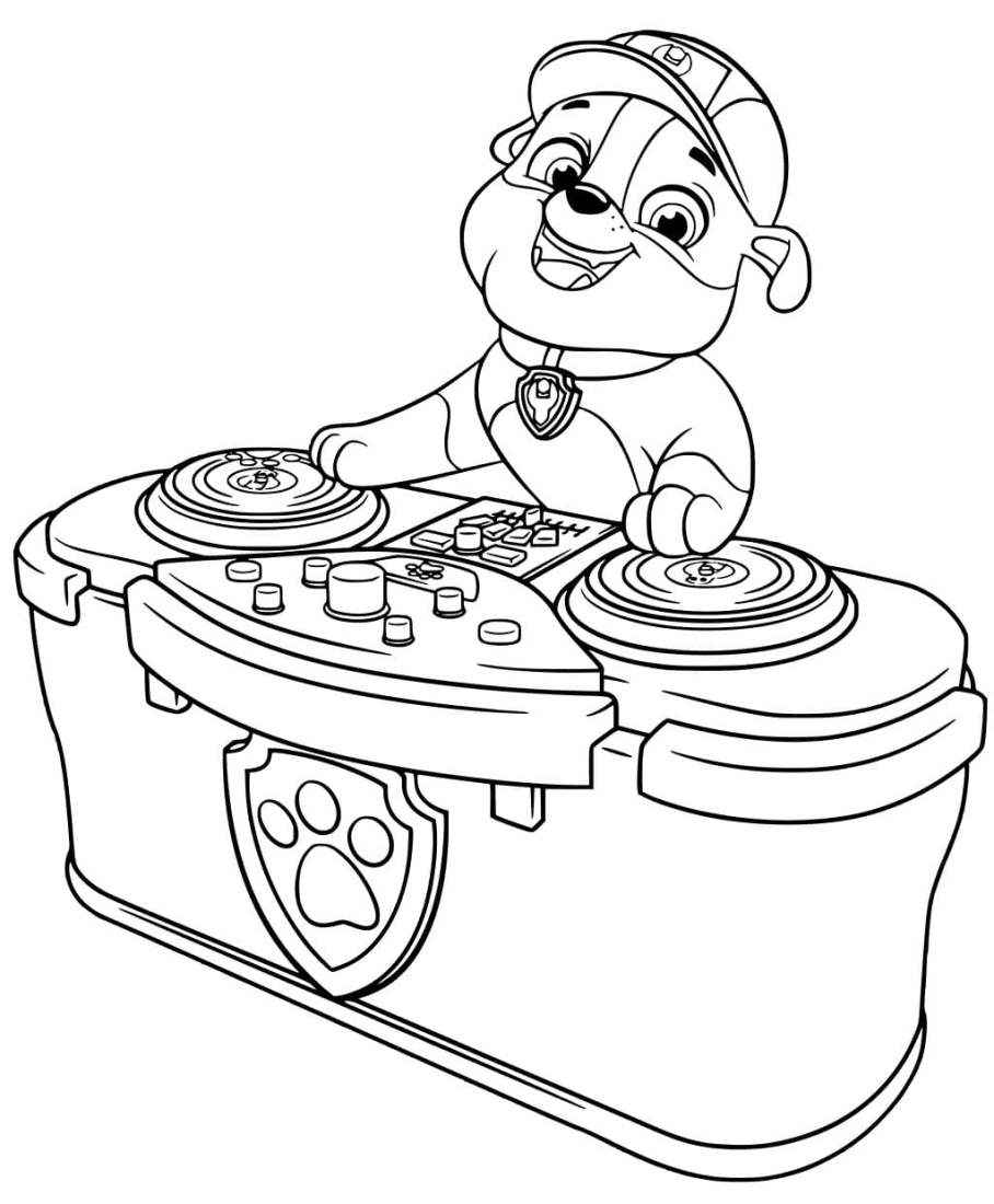 Paw Patrol coloring page of Rubble number 27