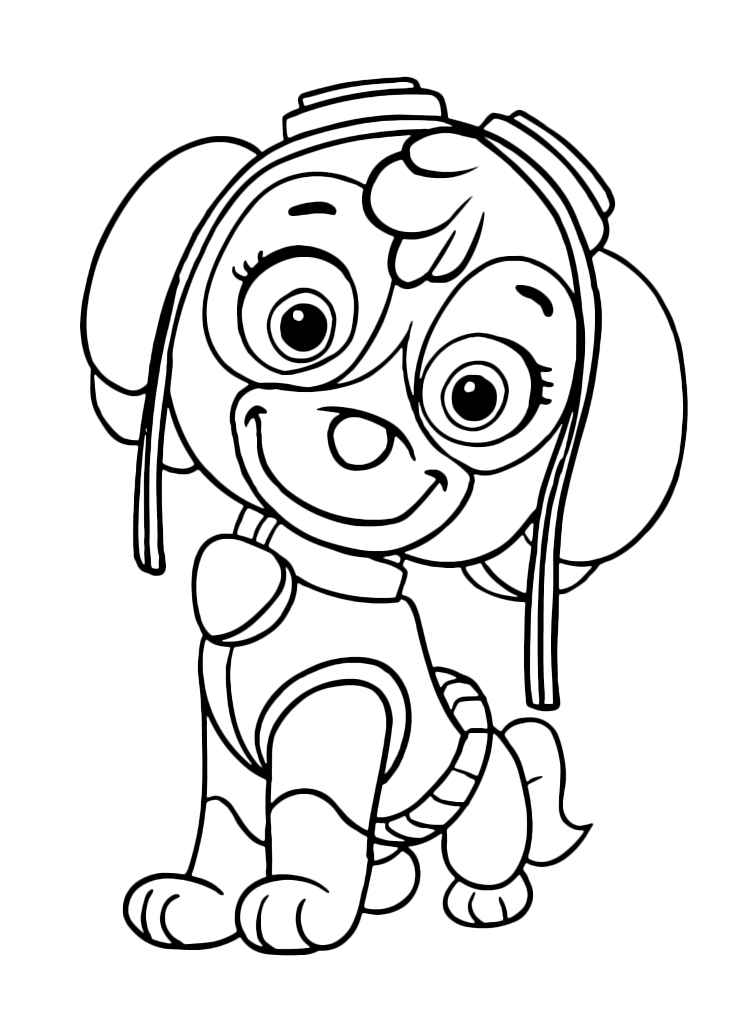 Paw Patrol coloring page of Skye number 14