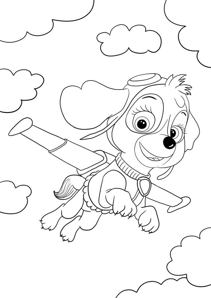 Paw Patrol coloring page of Skye number 54