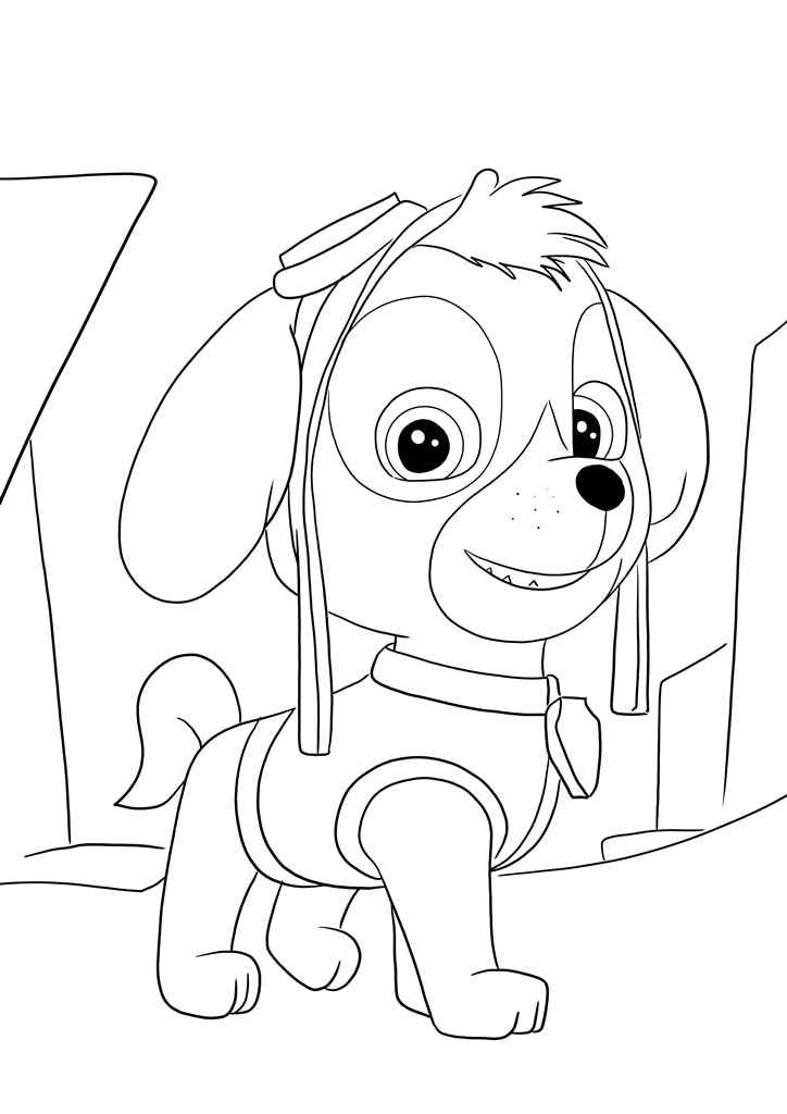 Paw Patrol coloring page to print