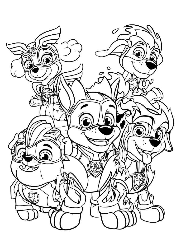 Paw Patrol coloring page