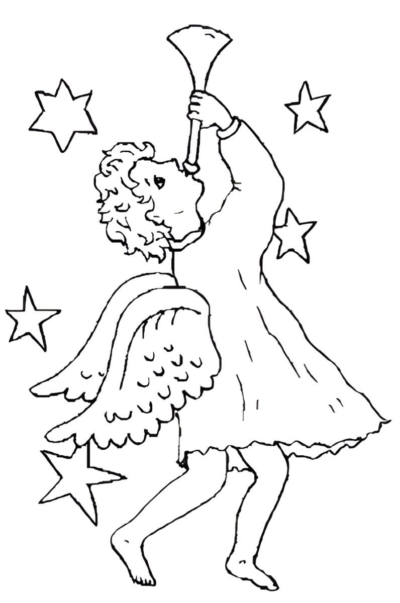 Angel coloring page