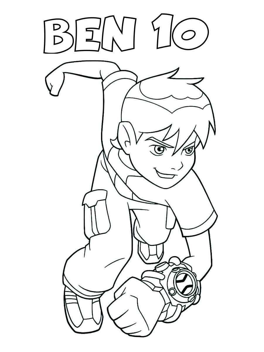 Printable Ben 10 coloring page