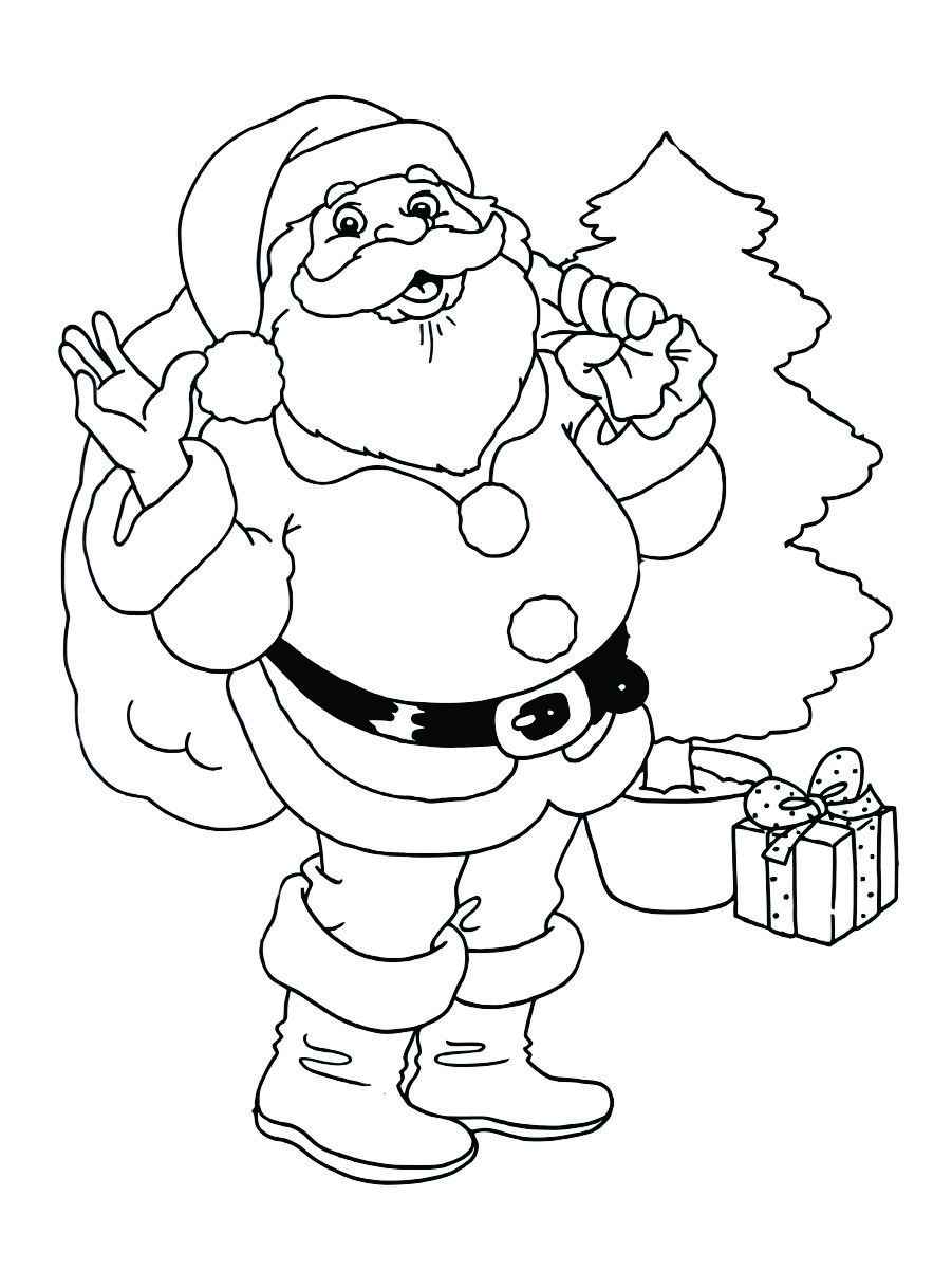 Santa Claus coloring page.