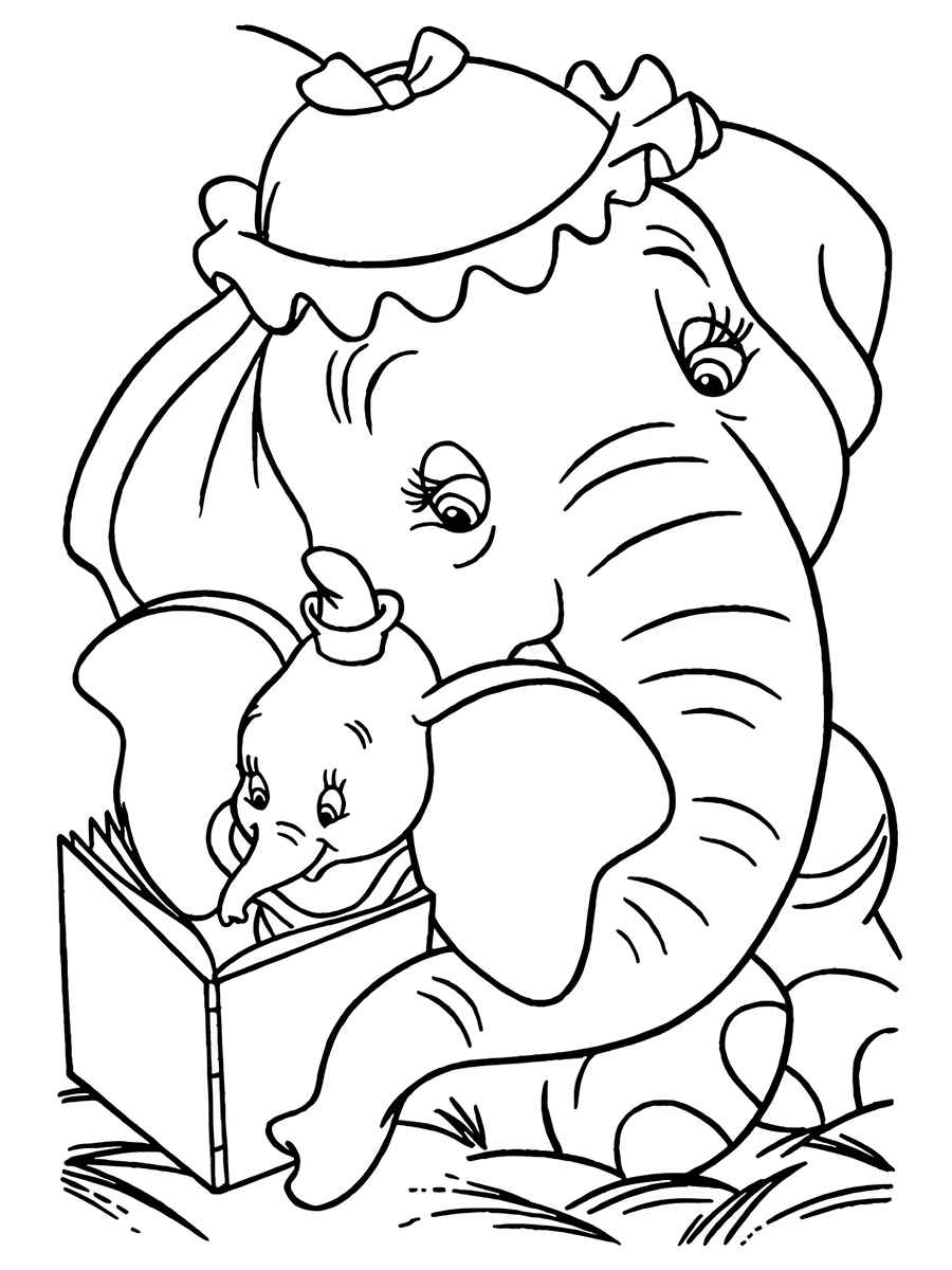 Printable elephant coloring page 91