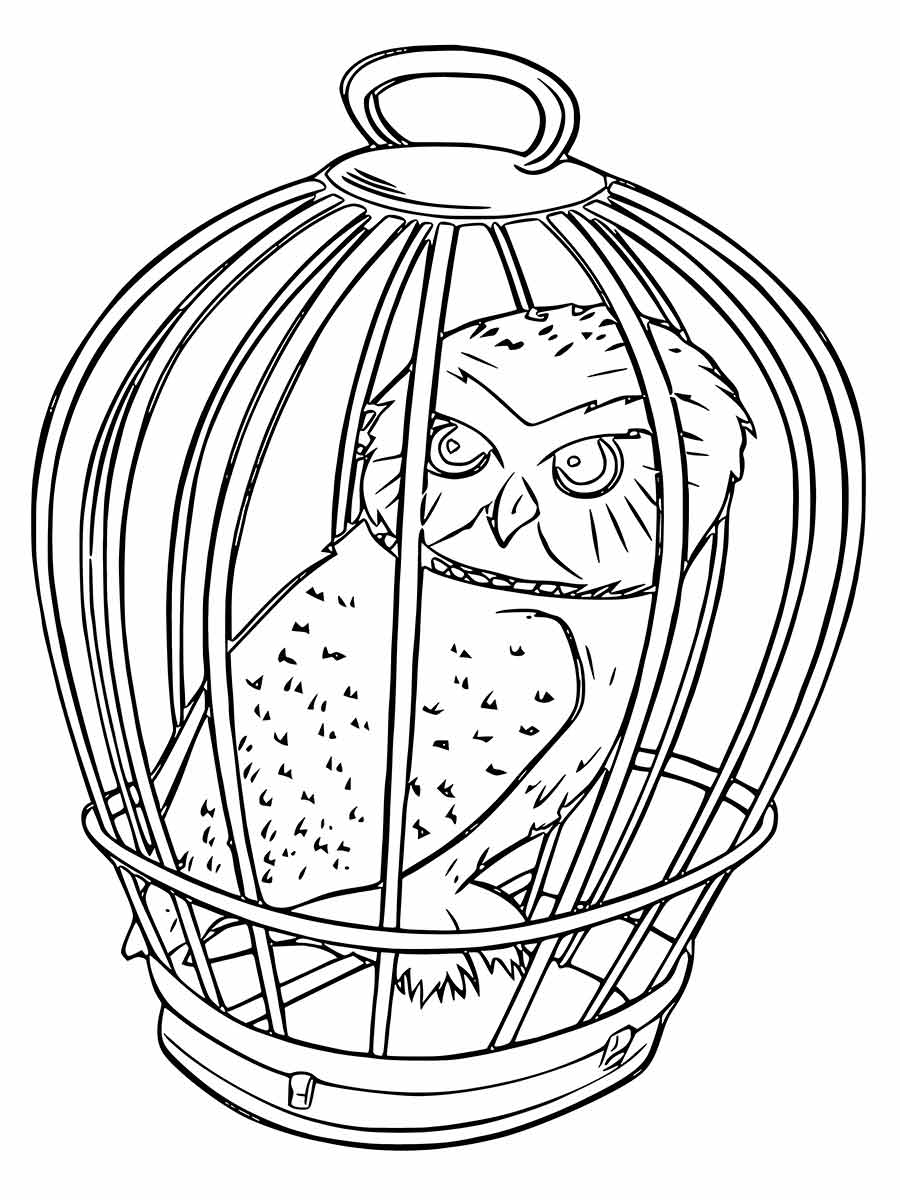 Harry Potter owl coloring page