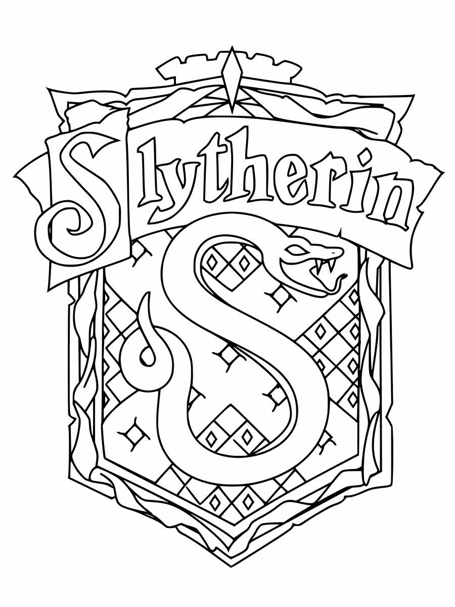 Harry Potter symbol coloring page