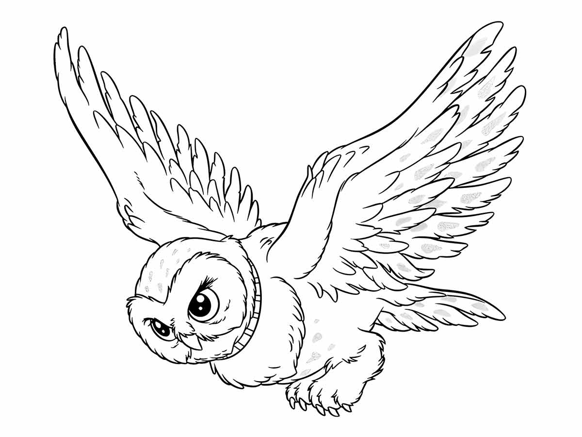 Harry Potter eagle coloring page