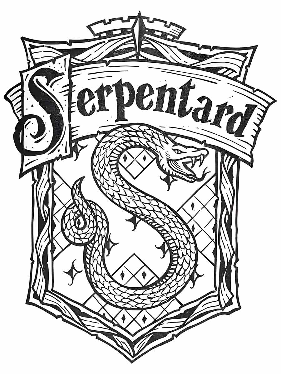 Harry Potter symbol coloring page