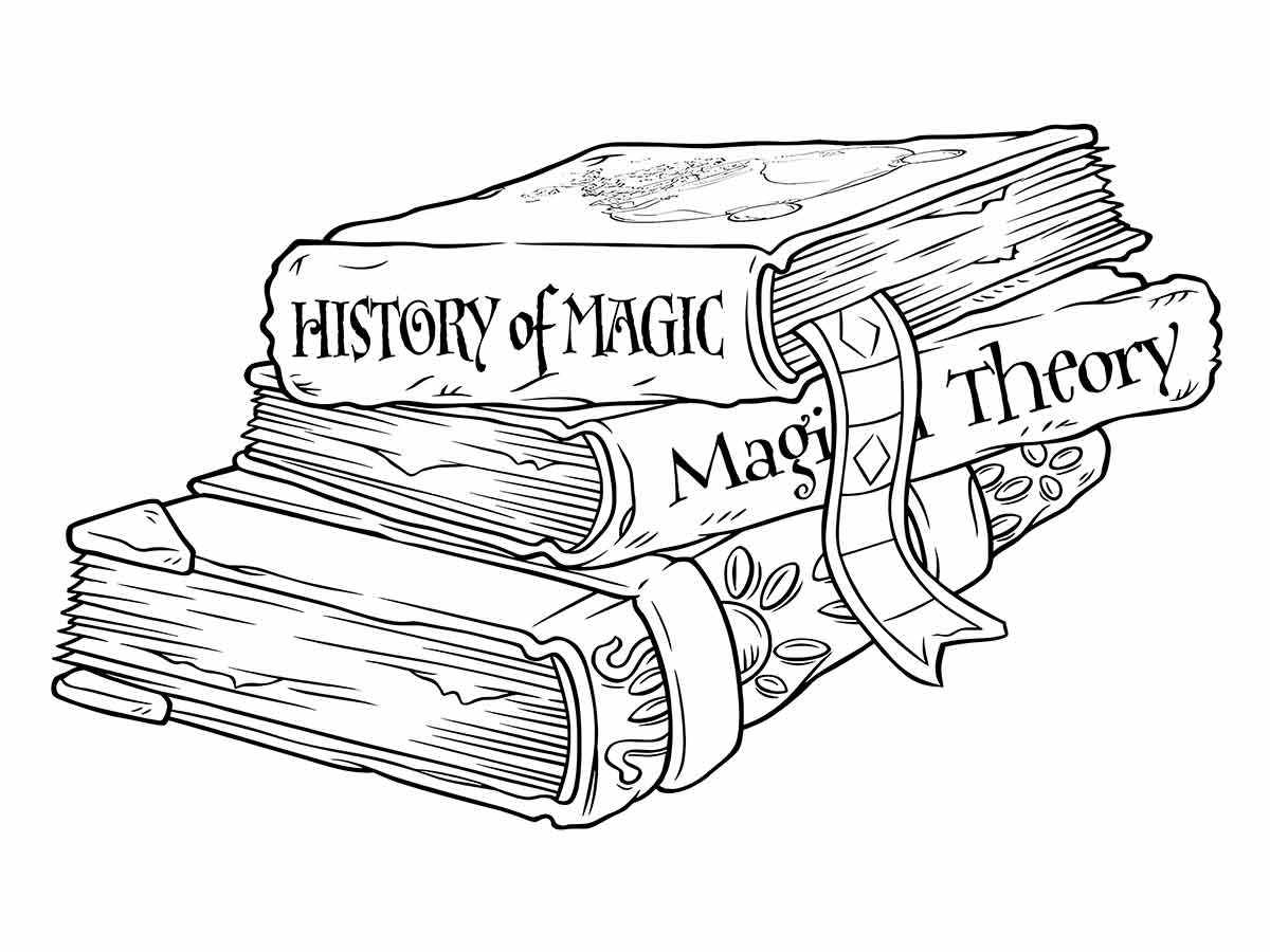 Harry Potter Bible coloring page