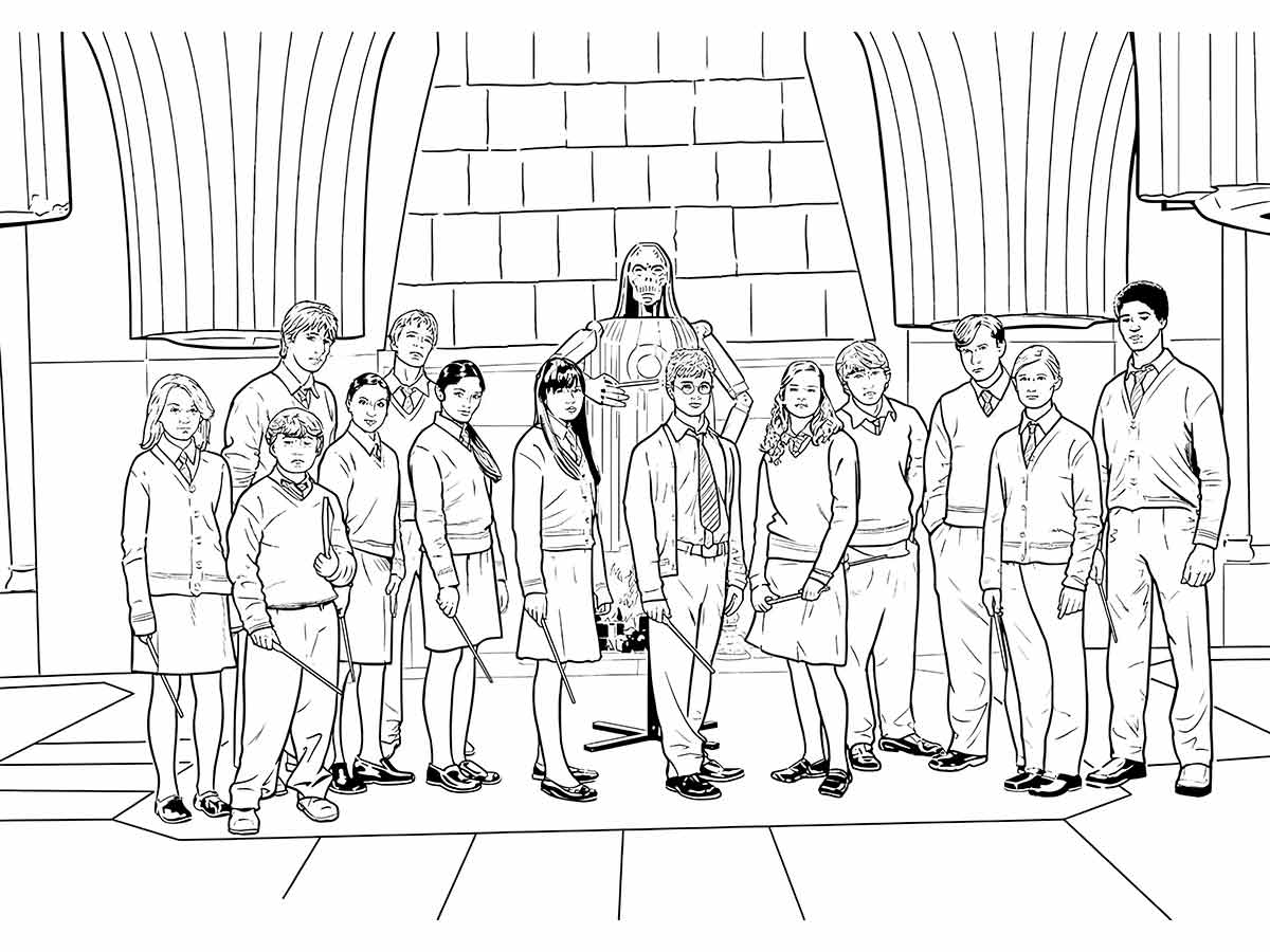 Printable Harry Potter coloring page 93