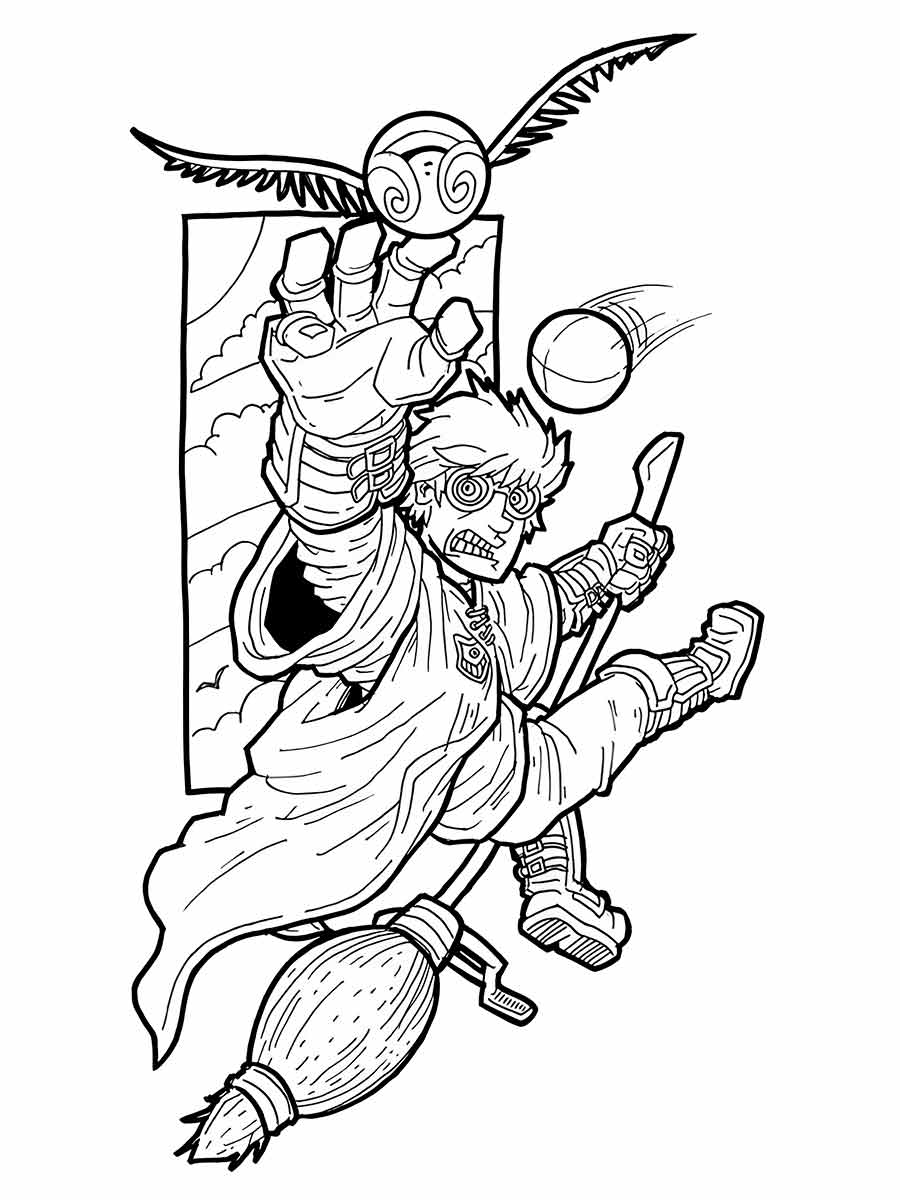 Printable Harry Potter coloring page 99