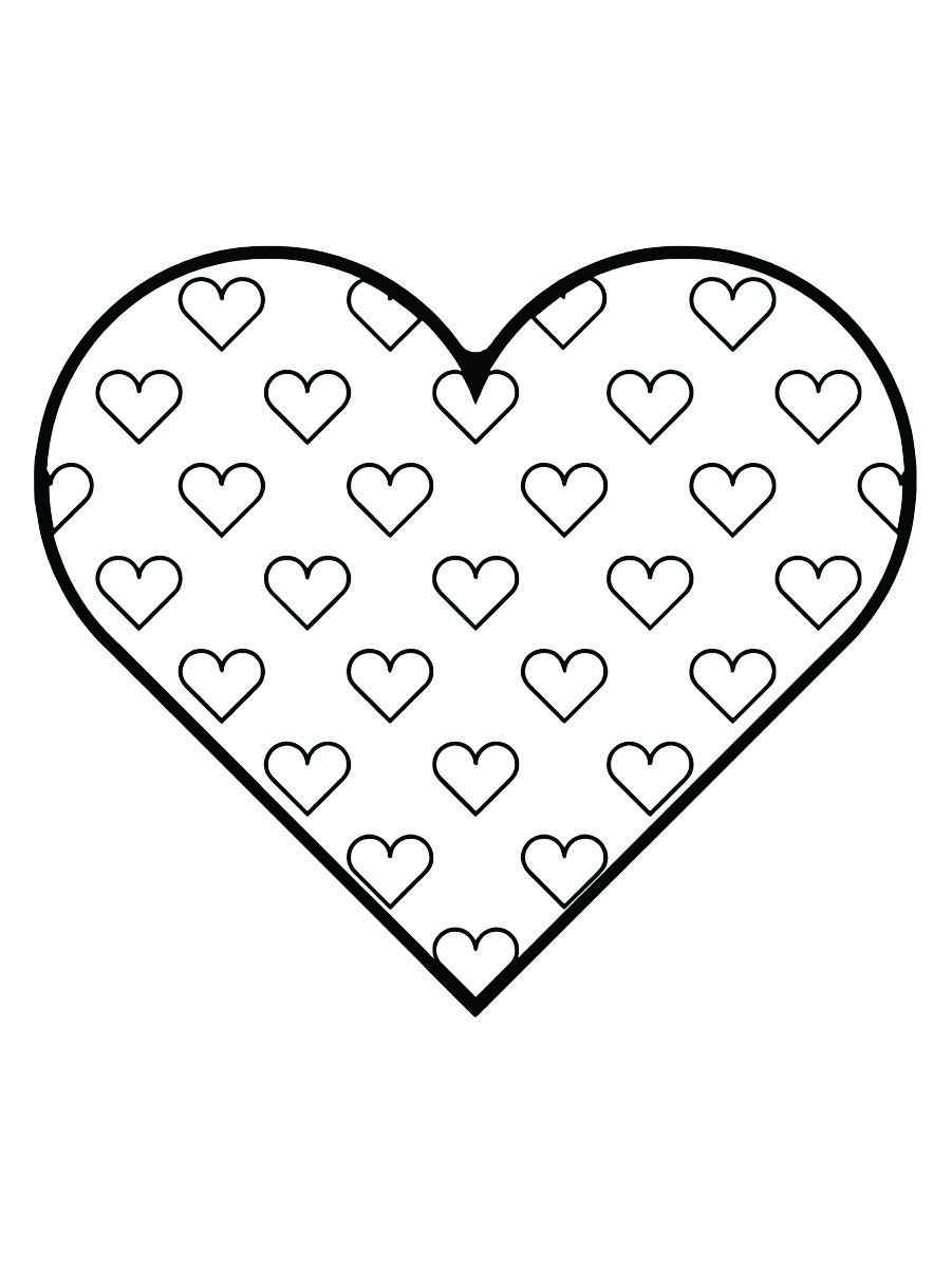 Printable heart coloring page 63