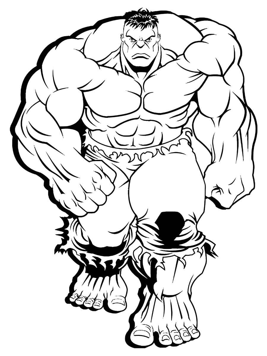 Printable Hulk coloring page