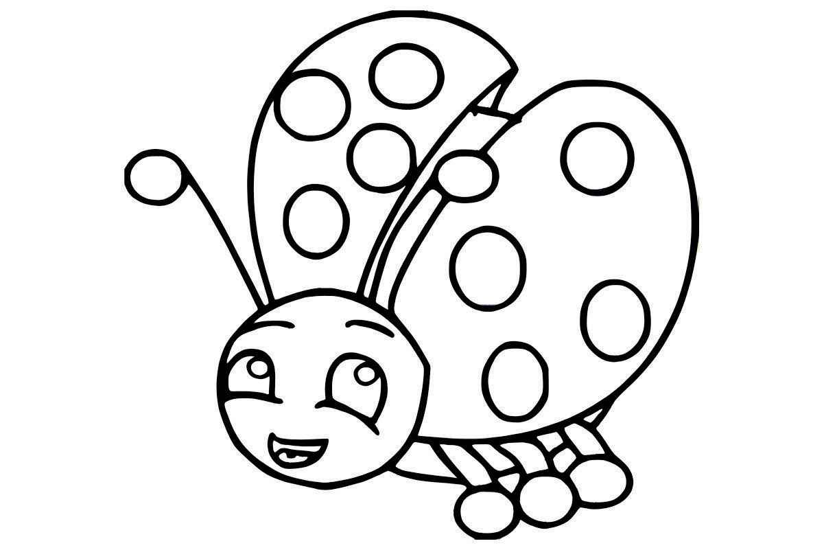 Printable ladybug coloring page, number 51.