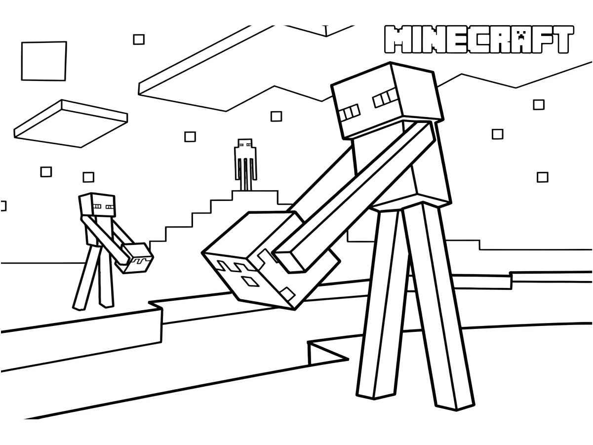 Printable Minecraft coloring page 121