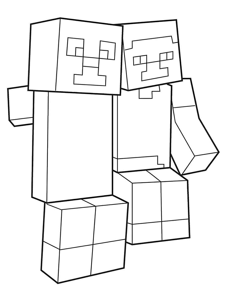 Printable Minecraft coloring page 122