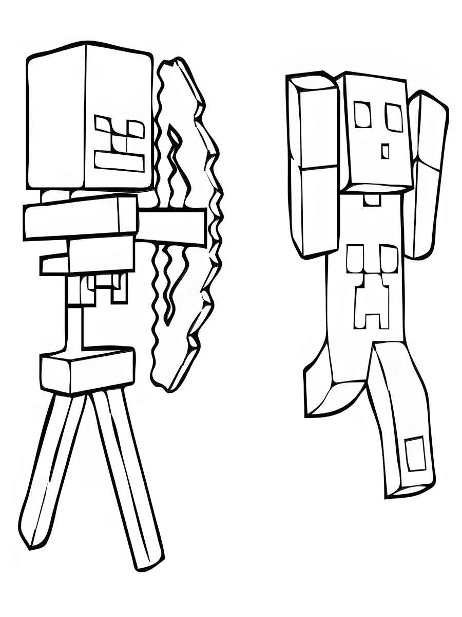 Printable Minecraft coloring page 126