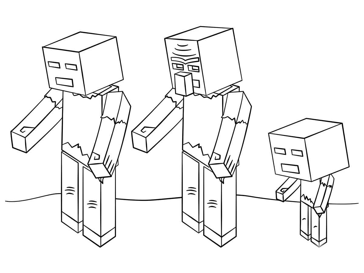 Printable Minecraft coloring page 132