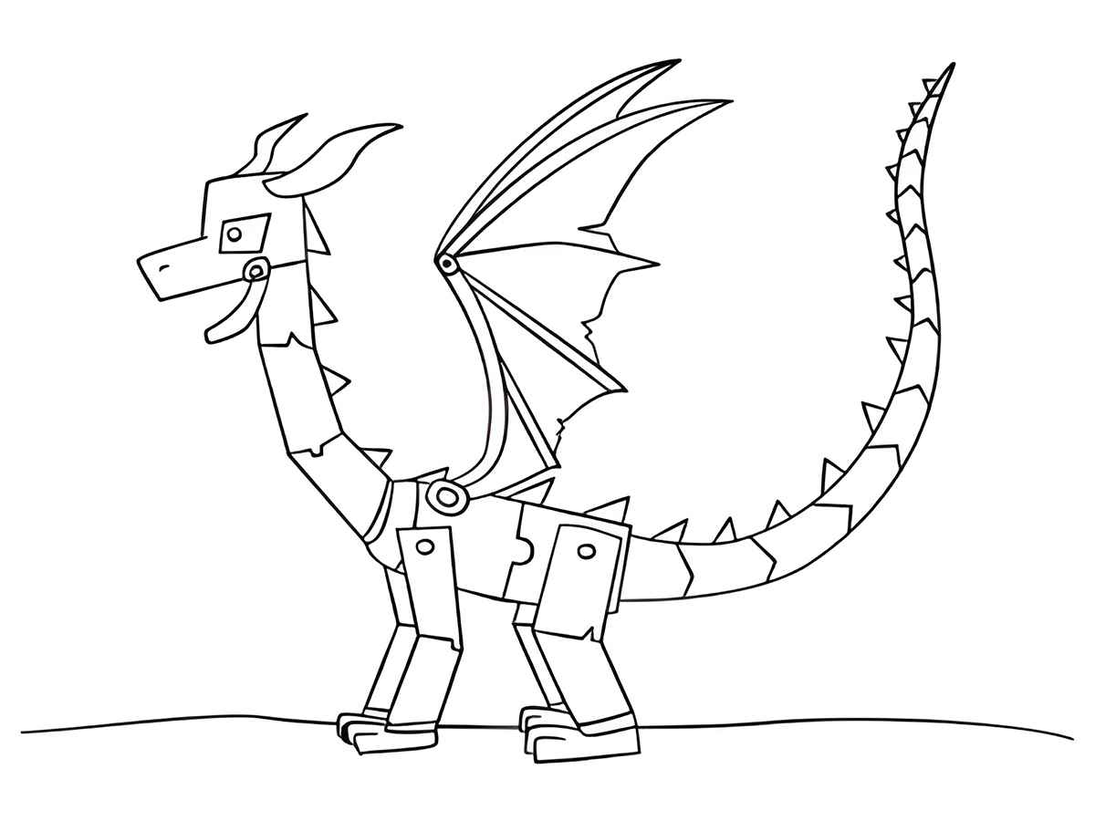 Printable Minecraft coloring page 75