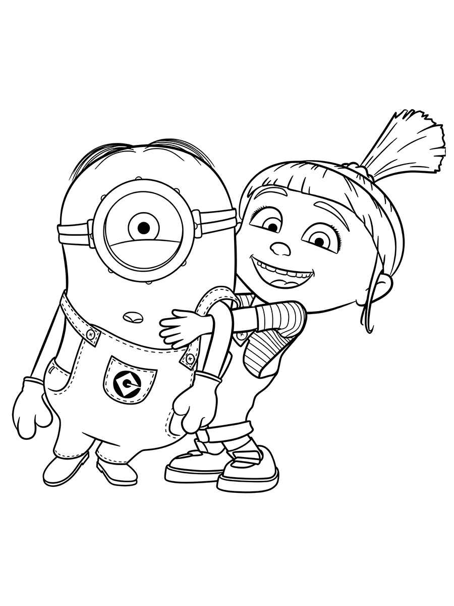 Printable Minions coloring page 62.