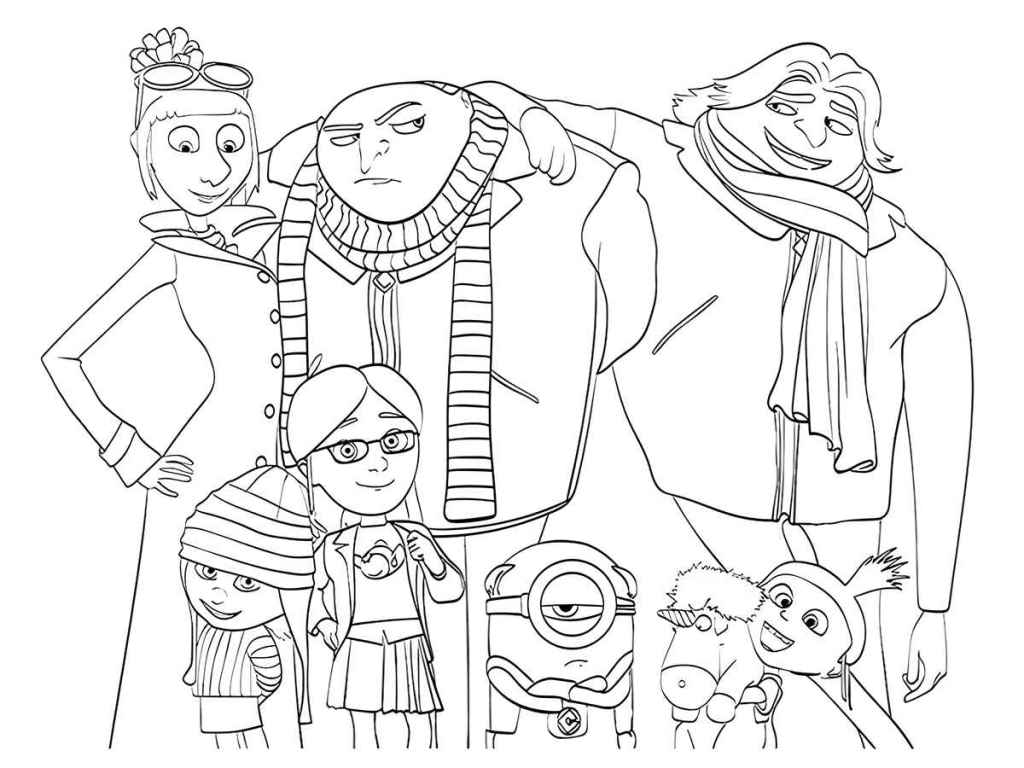 Printable Minions coloring page 67.