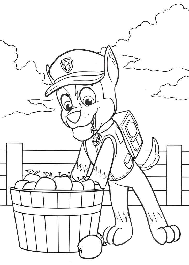 Printable Paw Patrol coloring page number 85