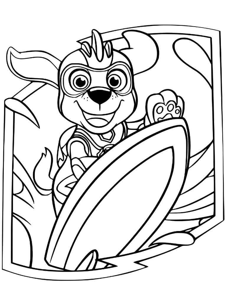 Printable Paw Patrol coloring page number 95