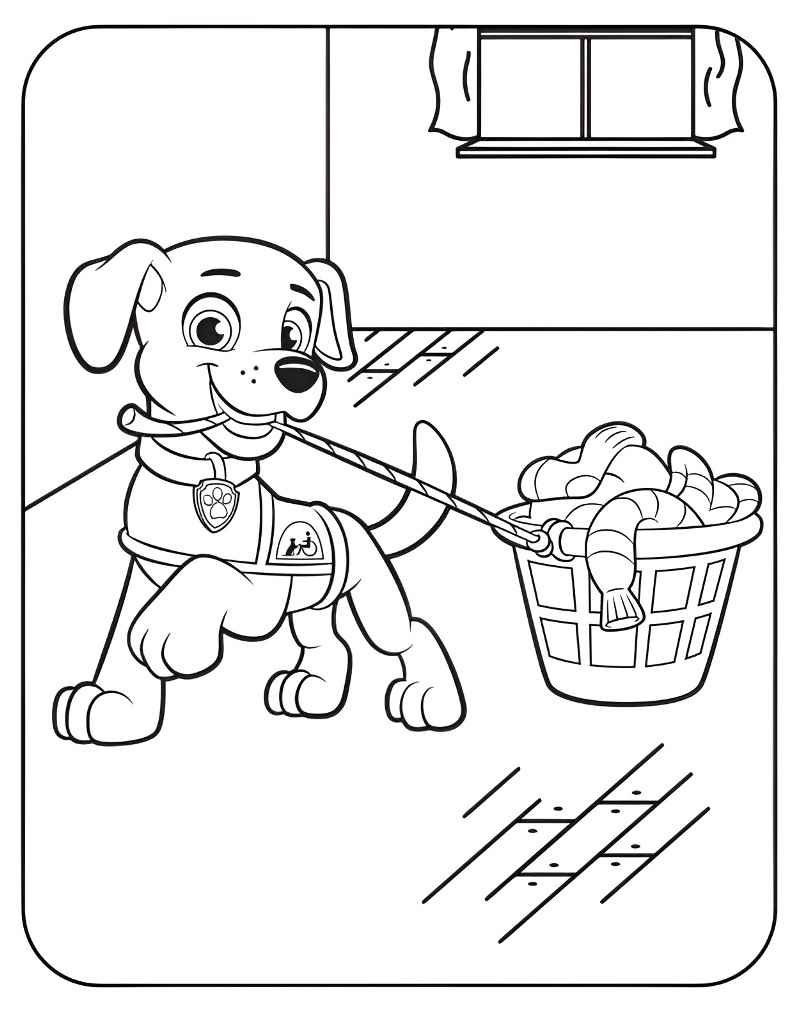 Printable Paw Patrol coloring page number 96