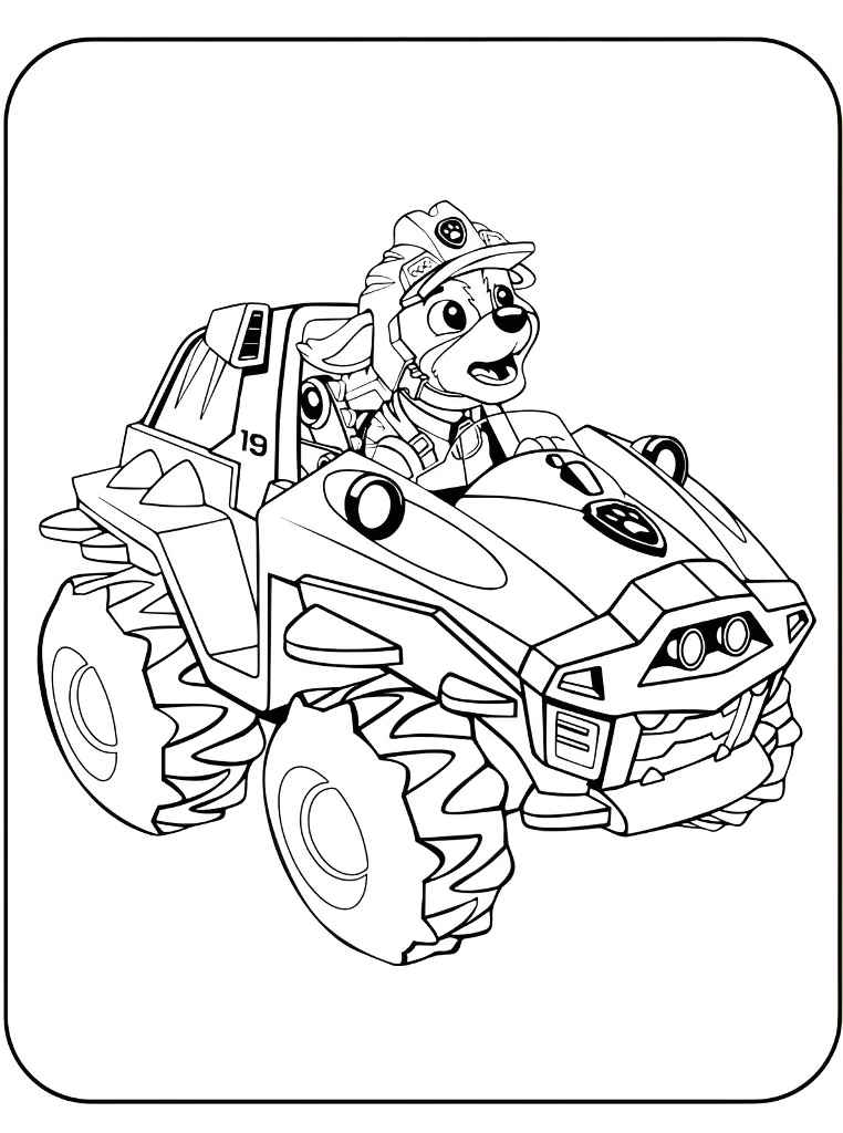 Printable Paw Patrol coloring page number 97