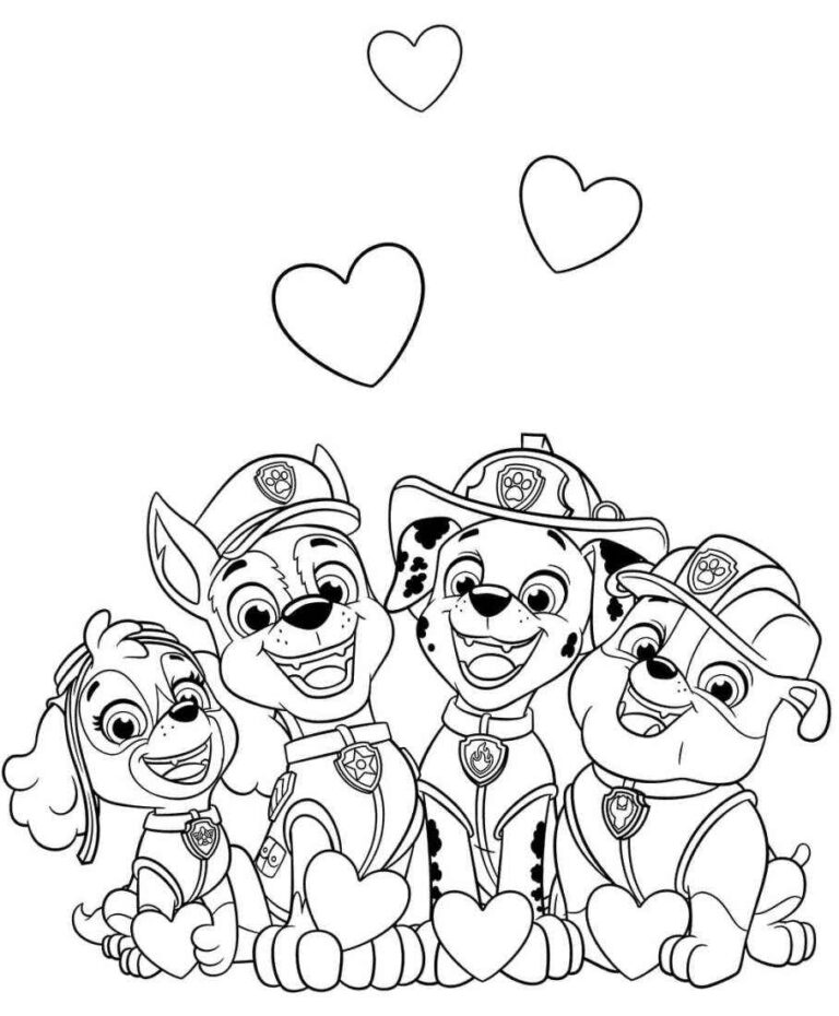 Paw Patrol Coloring Page