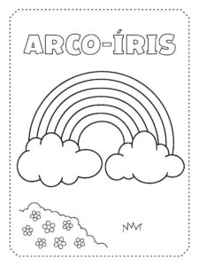 rainbow coloring page