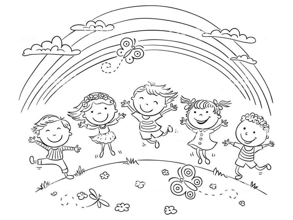 Printable rainbow coloring pages 55.