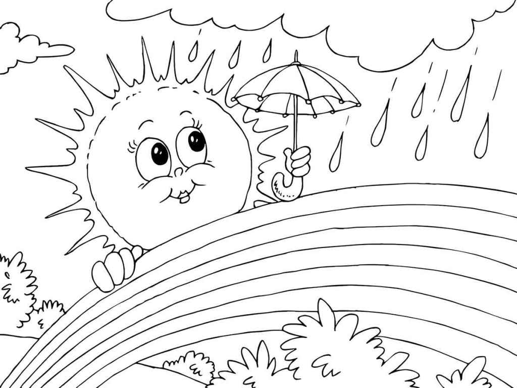 Printable rainbow coloring pages 58.